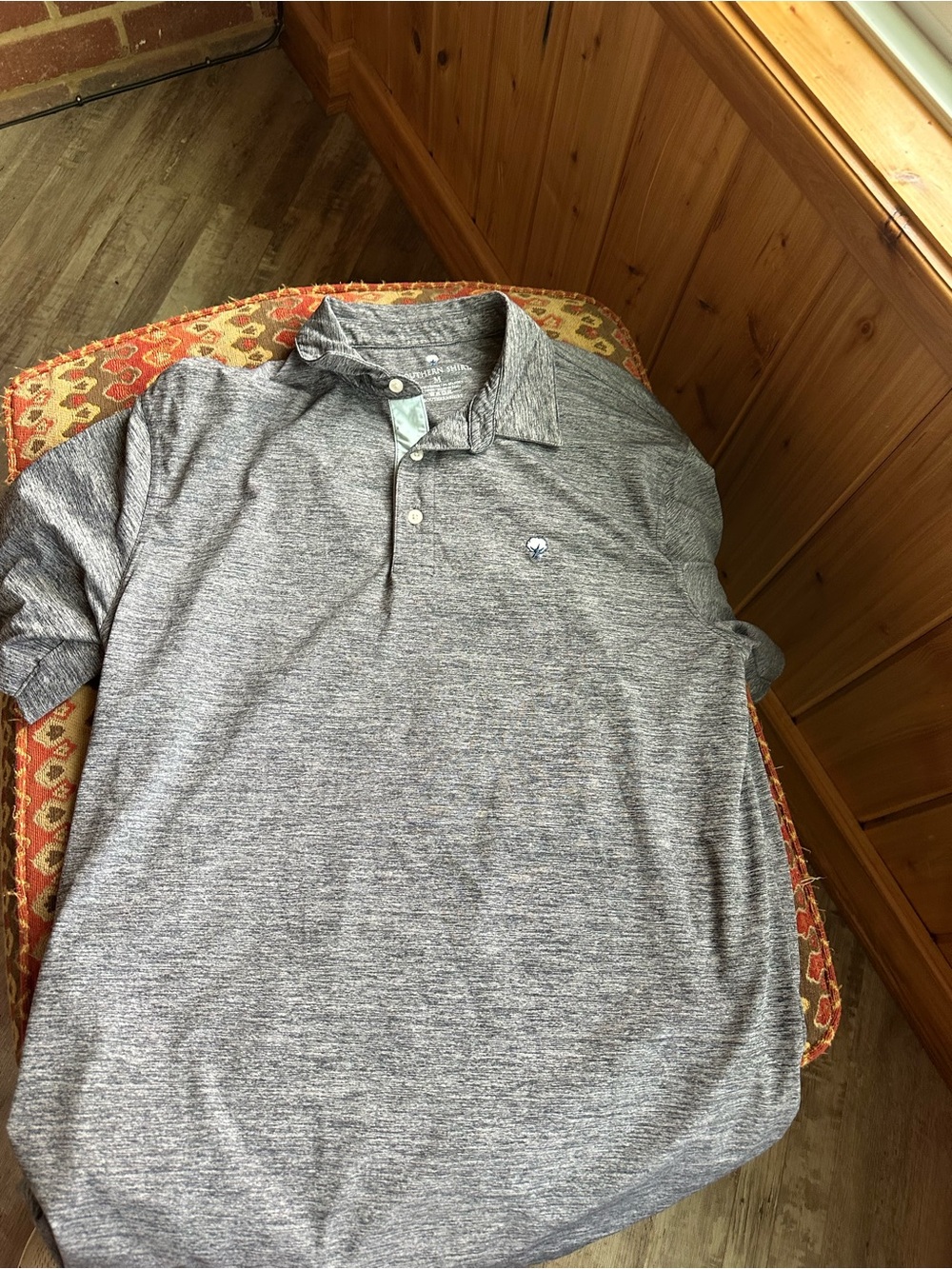 The Southern Shirt Company Men's Gray Heather Performance Polo